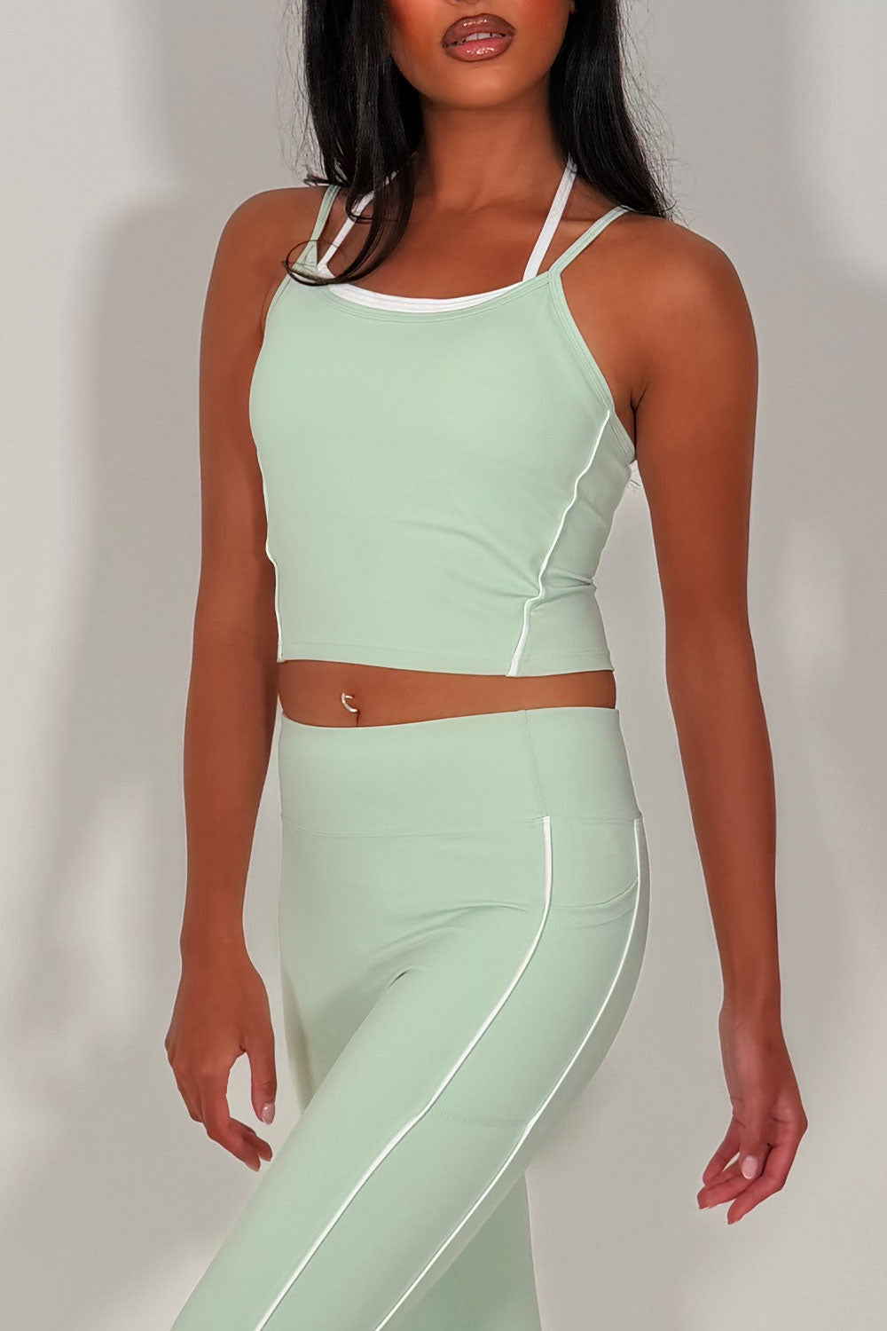 alo yoga high waist legging and bralet top two piece matching set styledup uk