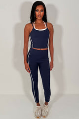 womens alo yoga double up top and leggings two piece matching set styledup sale
