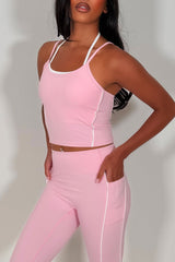womens alo yoga double up top and leggings two piece matching set styledup sale