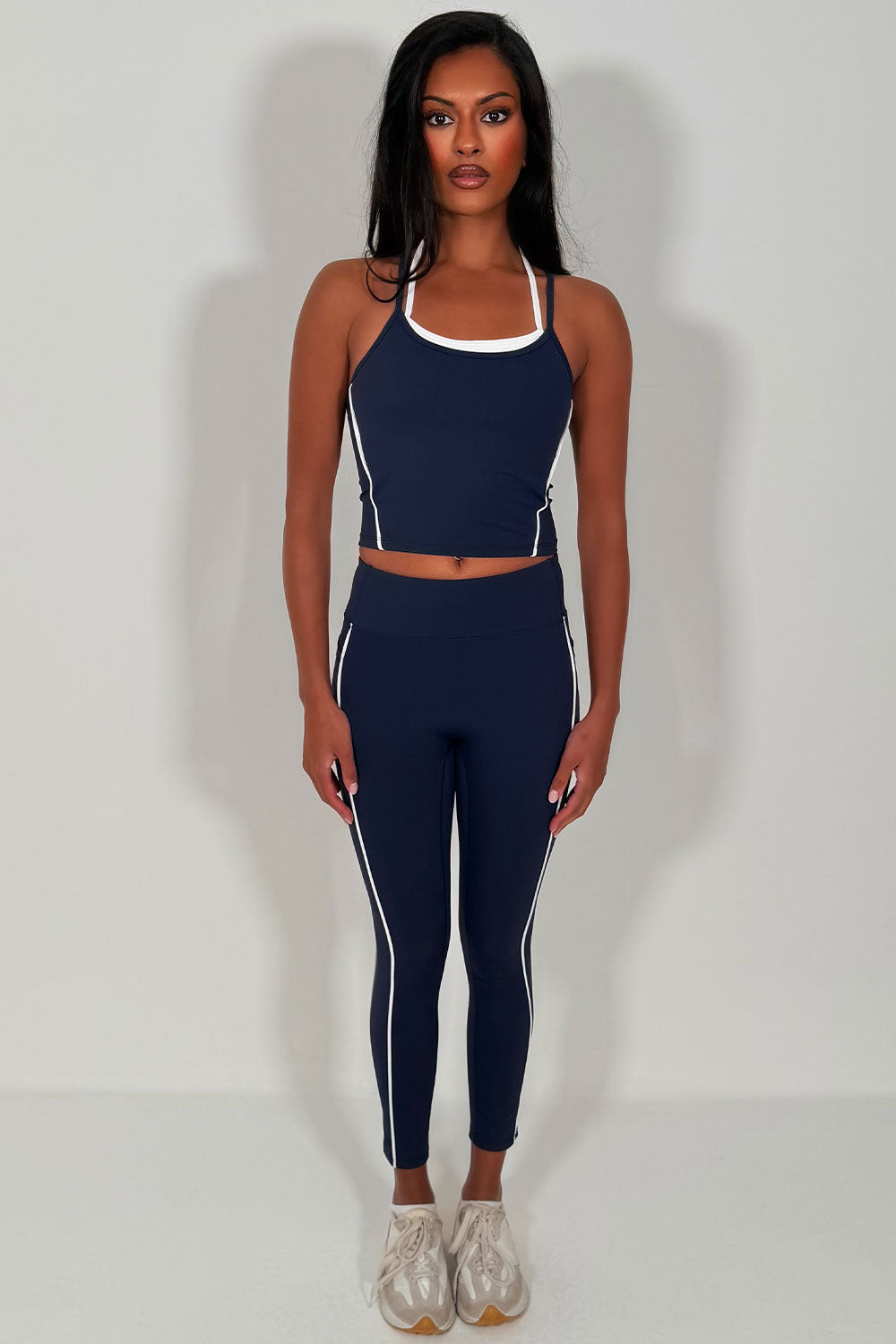 alo yoga high waist legging and bralet top two piece matching set styledup uk