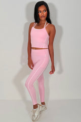 alo yoga high waist legging and bralet top two piece matching set styledup uk