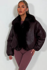 fur collar bomber jacket womens outerwear for winter zara uk