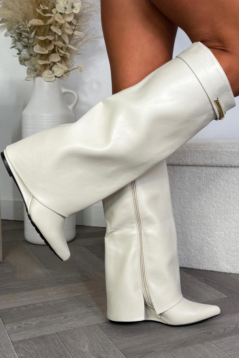 givenchy shark boots white faux leather styledup uk