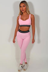 airbrush high waist heart throb legging and bra two piece matching set alo yoga uk styledup fashion