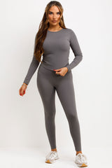 sculpt body contour leggings and top two piece co ord set styledup