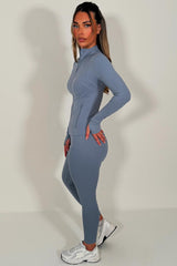 womens lululemon sports track jacket and high waist leggings co ord set styledup uk
