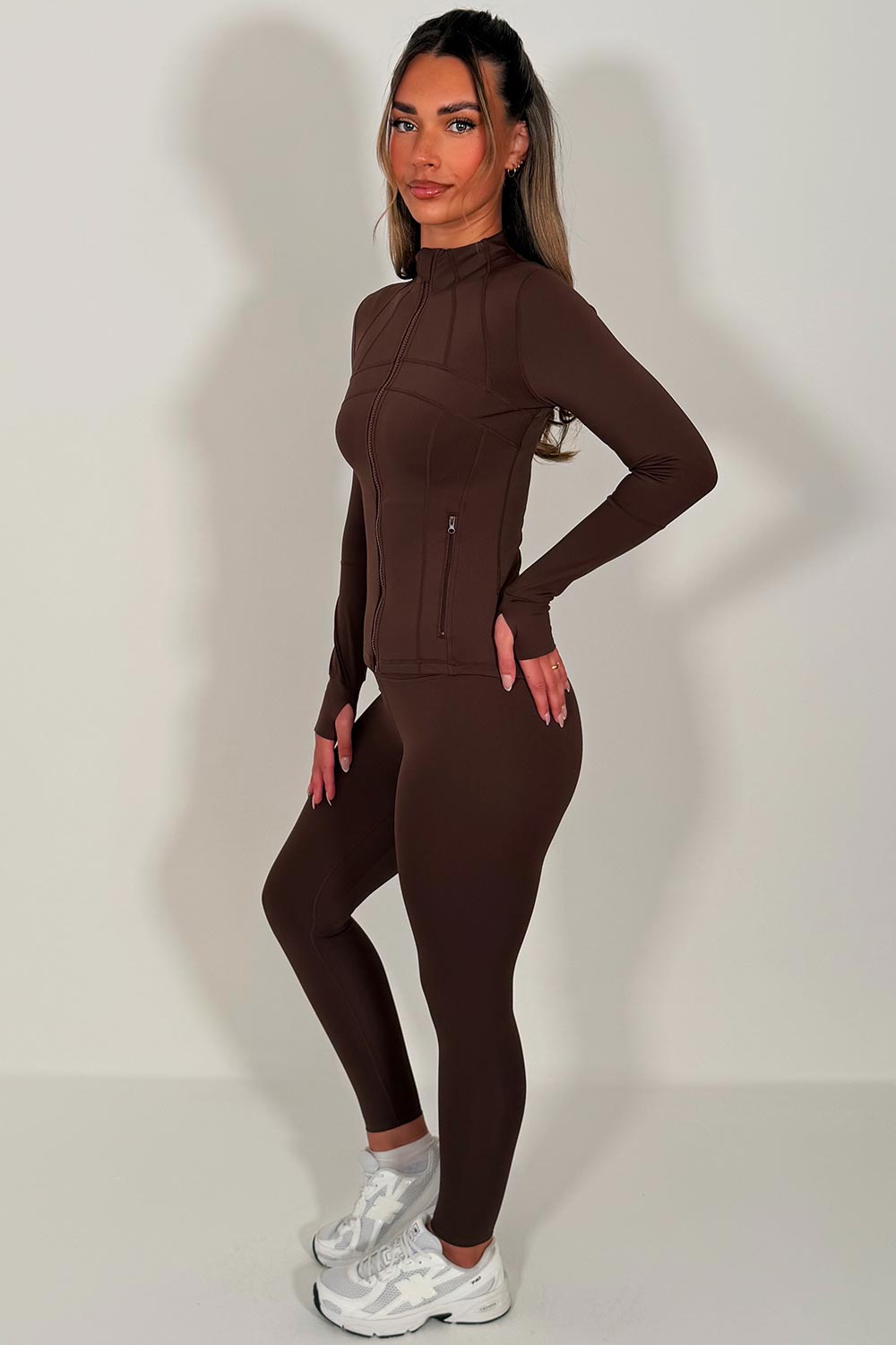 womens lululemon jacket and leggings co ord activewear for gym yoga pilates styledup uk