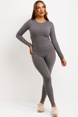 sculpt sports top and leggings two piece set