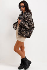lepard print jacket oversized 