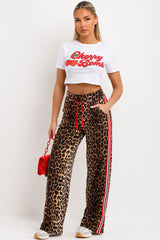 leopard print trousers womens festival summer holiday clothes styledup fashion