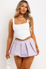 puffball mini skirt