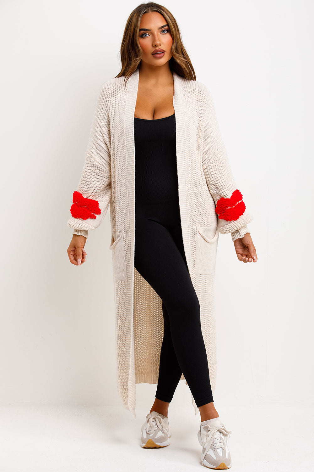 womens knitted cardigan long oversized