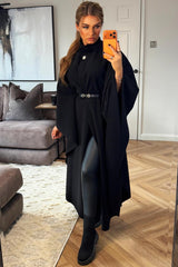 long cape with belt womens styledup