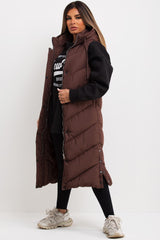 womens padded puffer gilet uk