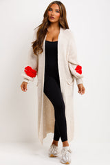 knitted cardigan with pockets longline styledup