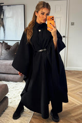long cape shawl womens christmas markets winter outfit  