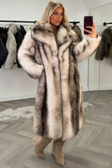 styledup long cream fur coat for womens
