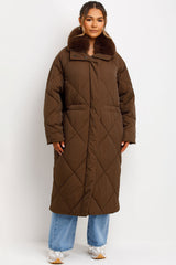 womens longline winter coat zara