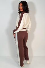 womens zip up tracksuit lounge set airport outfit styledup uk