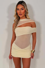 cut out one shoulder mini dress styledup uk