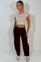 womens zara balloon jeans with barrel leg uk