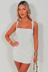 mini dress with corset detail occasion party night out outfit for womens uk styledup 