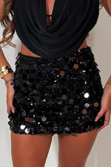black sequin skirt styledup