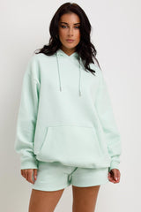 hoodie and shorts tracksuit loungewear set