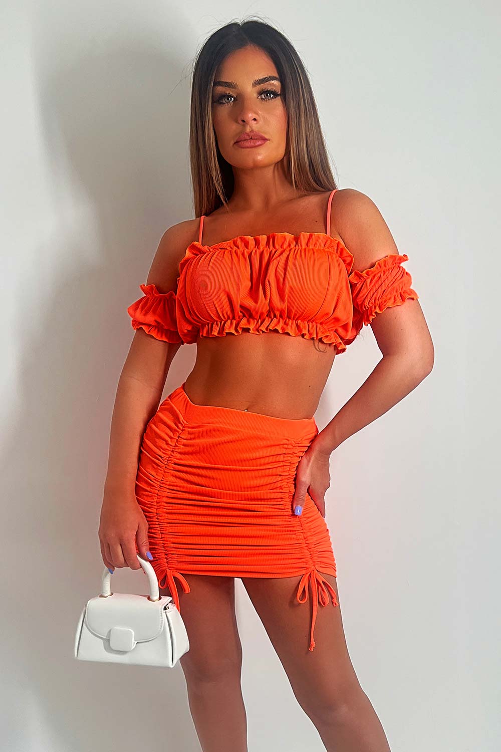 neon festival outfit skirt and top co ord