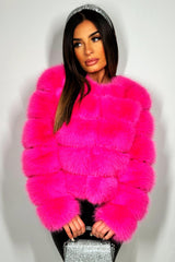 womens real fur bubble jacket uk