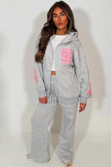 womens loungewear co ord with new york athletic print on the back womens streetwear co ord 