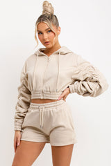 womens short tracksuit set summer loungewear