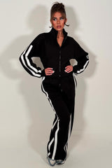 womens tracksuit co ord lounge set with side stripe styledup 