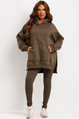 womens leggings and hoodie two piece set