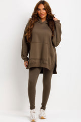 womens oversized hoodie and leggings co ord set