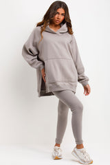 womens leggings and hoodie two piece set