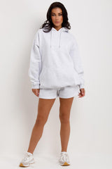 oversized hoodie and shorts tracksuit summer loungewear