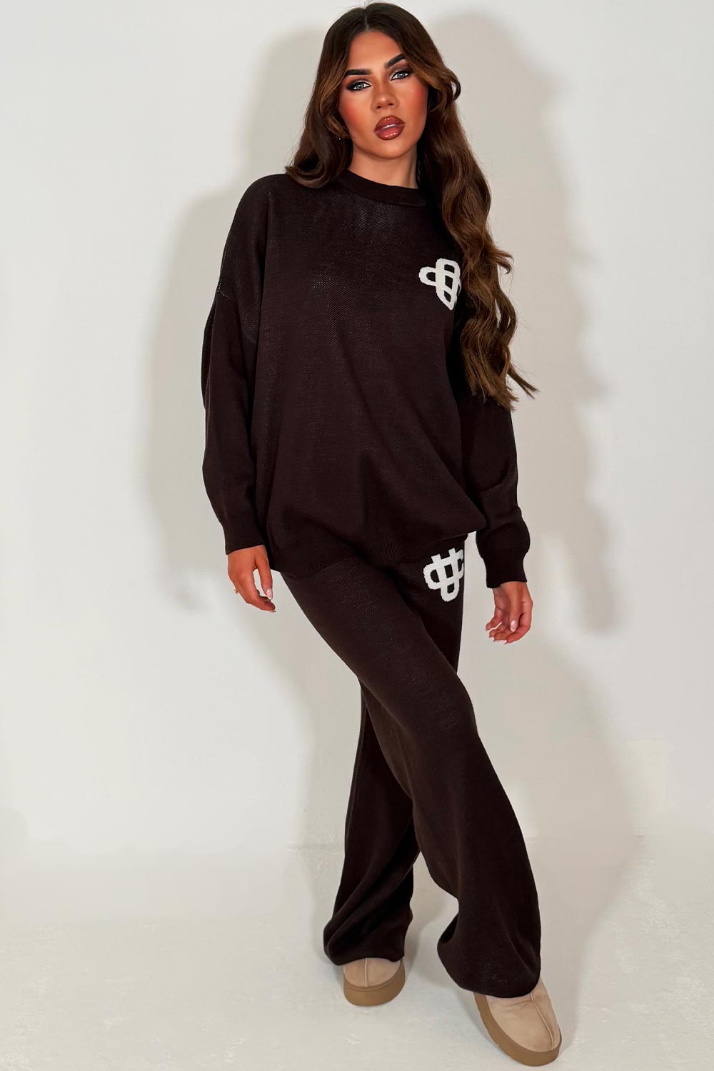 couture club knitted lounge set womens uk styledup