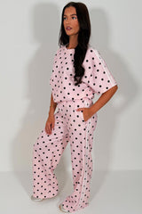 womens polka dot lounge set styledup sale uk