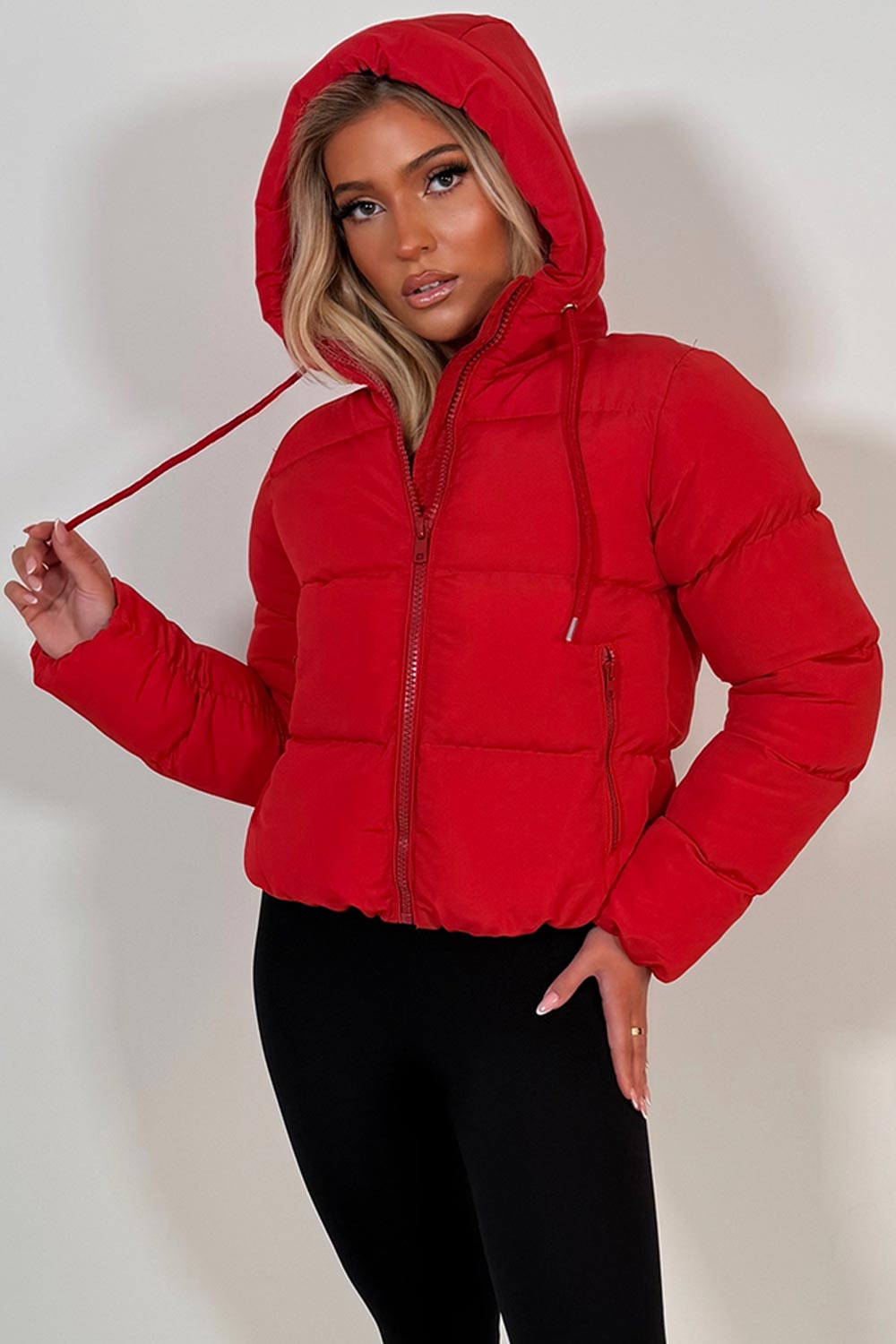 puffer padded hooded jacket for winter zara womens 