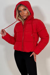 puffer padded hooded jacket for winter zara womens 
