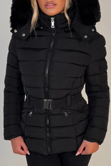 womens padded puffer winter jacket styledup uk
