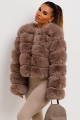 real fur bubble coat womens uk
