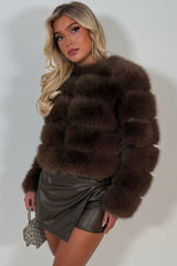 faux fur bubble coat styledup uk