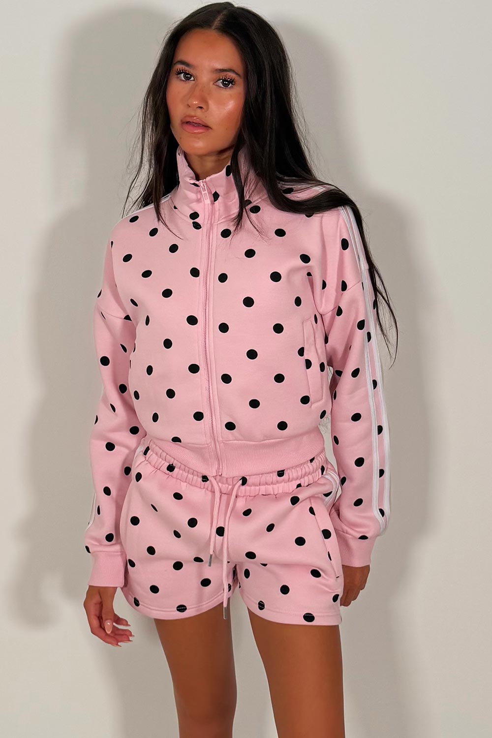 womens short tracksuit summer holiday airport outfit styledup