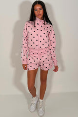 pink short tracksuit airport outfit styledup uk