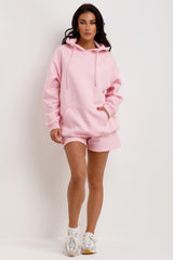 shorts tracksuit hoodie and shorts set