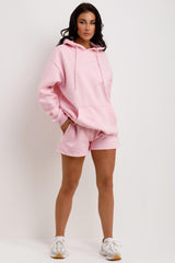 womens shorts and hoodie tracksuit loungewear co ord