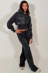 womens cargo hoodie and wide leg joggers co ord tracksuit styledup 