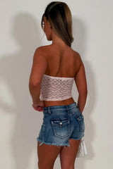 womens denim shorts with ripped hem y2k outfit summer festival holiday shorts sale styledup white fox 